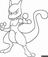 Mewtwo Coloring Page  Easy Drawing Guides sketch template