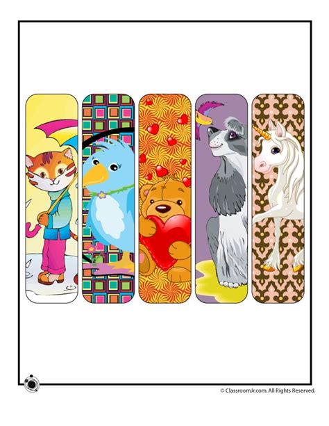 Printable Animal Bookmarks for Girls | Woo! Jr. Kids Activities : Children's Publishing