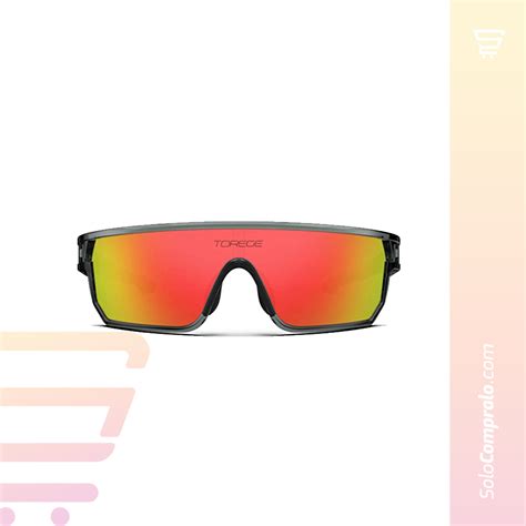 Lentes de Sol Deportivos-Torege- Negro/ Tornasol – SoloCompralo.com