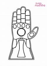 Thanos Glove Endgame Stone Infinity Coloring Page For Kids  FirstCry sketch template