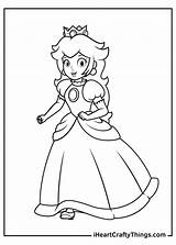 Princess Peach Printable Coloring Pages sketch template