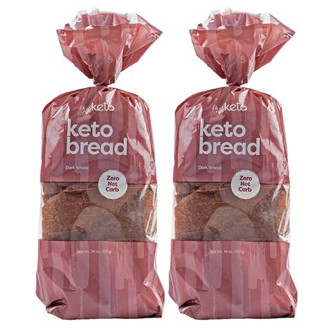 Kiss My Keto Bread Dark Wheat — Zero Carb Bread, Sugar Free, Low Calorie, Non GMO & Soy Free ...