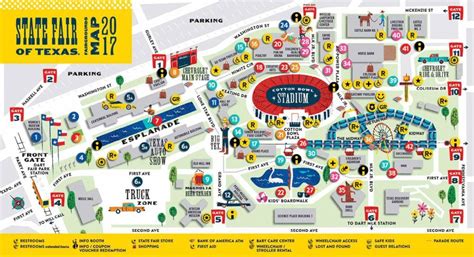 Map | State Fair of Texas Front Gates, Theme Park, Parks, Fair, Texas ...