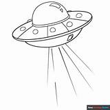 UFO Coloring Page  Easy Drawing Guides sketch template