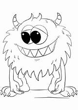 Monsters Coloring Pages Printable sketch template