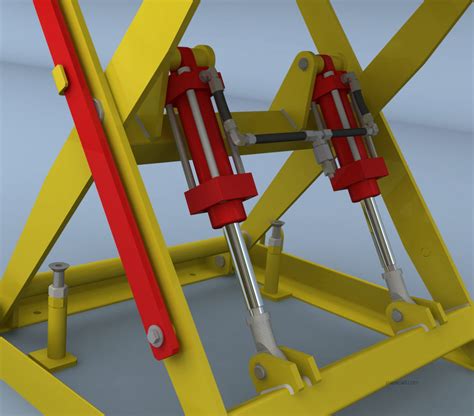 Diy scissor lift table - Download 3D and 2D CAD complete documentation