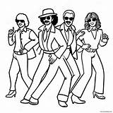 70s Funky Disco Dancers Coloring Page 12621 9911 sketch template