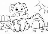 Detailed Dog Coloring Pages sketch template