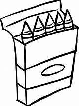 Crayon Box Coloring Page  Free Download On ClipArtMag sketch template