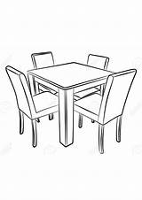 Coloring Pages  Dining Table For Kids sketch template
