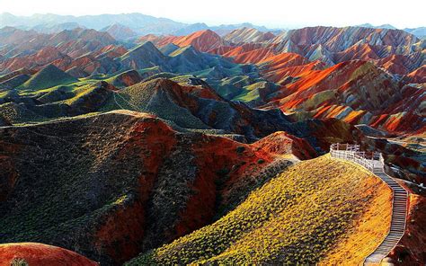 Danxia Landform, Rainbow Mountain HD wallpaper | Pxfuel