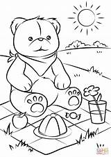 Teddy Bears Picnic coloring Page  Free Printable Coloring Pages sketch template