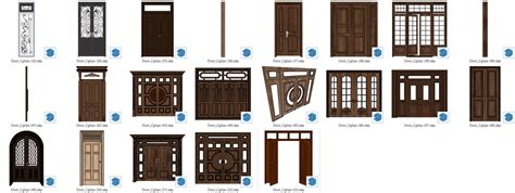 7084. Free Sketchup Door Model Download