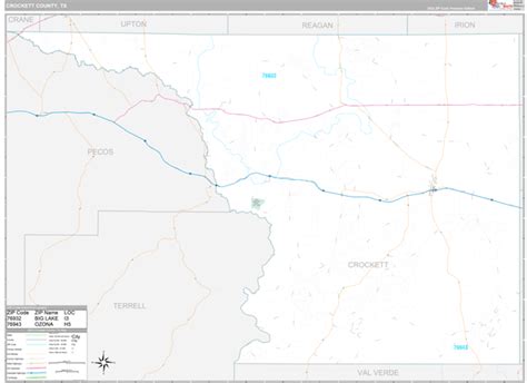 Crockett County, TX Maps