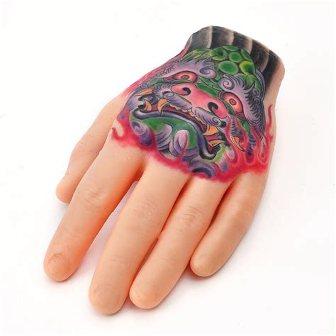 Synthetic Hand Tattoo Practice Skins Silicone Fake Hand for Both ...