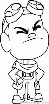 Gizmo Coloring Page  Free Teen Titans Go Pages sketch template