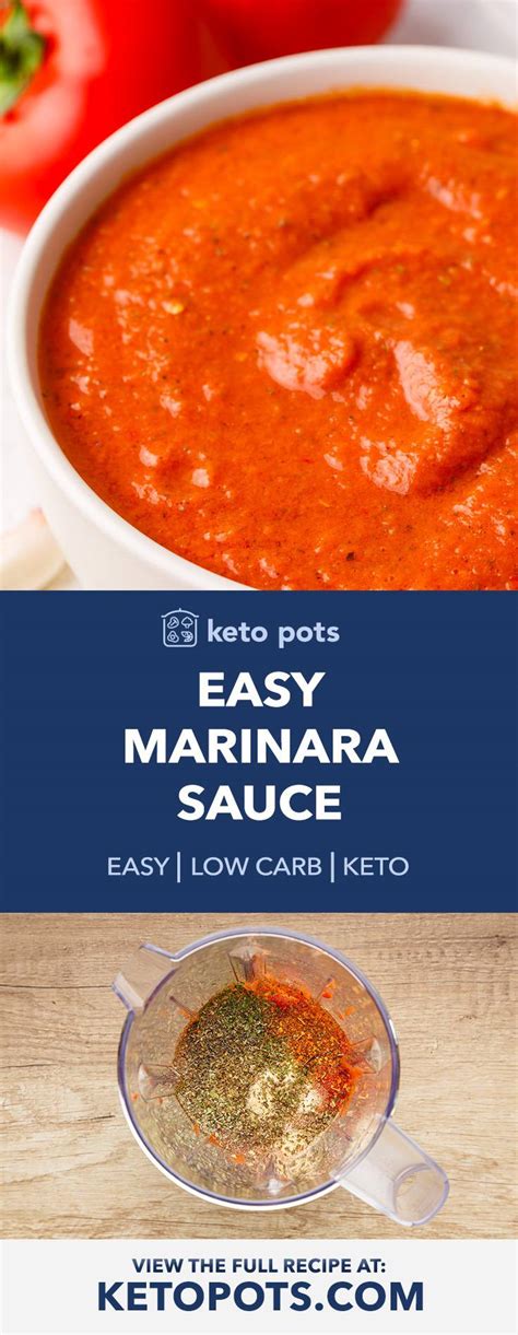 Low Carb Keto Marinara Sauce - Keto Pots