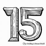 Number 15 Coloring Pages  Free & Printable sketch template