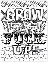 Swear Words Coloring Pages Printable sketch template