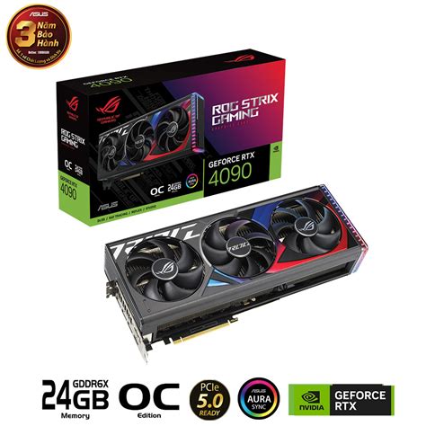 Card màn hình Asus ROG STRIX-RTX 4090-O12G-GAMING