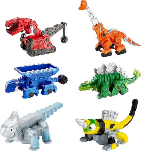 Buy Dinotrux Multipack with 6 Character Toy Cars, Half Dinosaur & Half ...