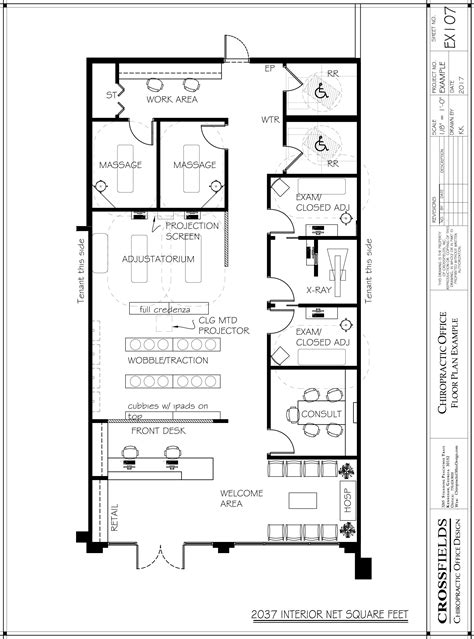 Chiropractic Office Floor Plans - Versatile Medical Office Layouts | Office floor plan, Hospital ...