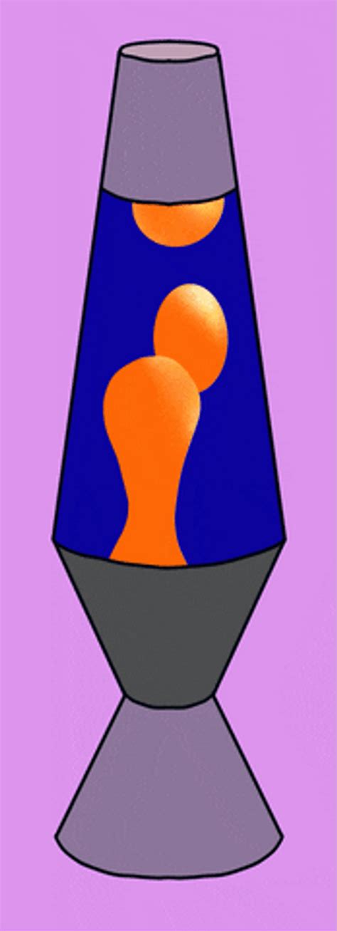 Blue Lava Lamp With Orange Bubbles GIF | GIFDB.com