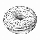 Bagel With Cream Cheese coloring Page – Coloring Corner sketch template