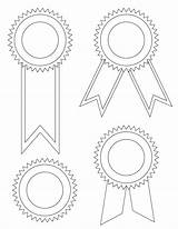 Award Ribbon Coloring Page sketch template