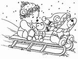 Kids Sledding Coloring Pages sketch template