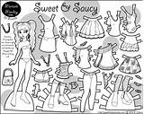 Printable Paper Doll Coloring Pages sketch template