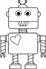 Robot coloring Page To print Out  Free Kids Coloring sketch template