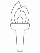 Torch coloring page  ColouringPages sketch template
