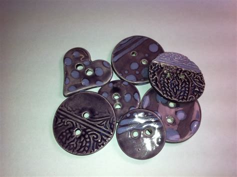 Purple & Orchid Ceramic Buttons | Handmade, hand glazed cera… | Flickr