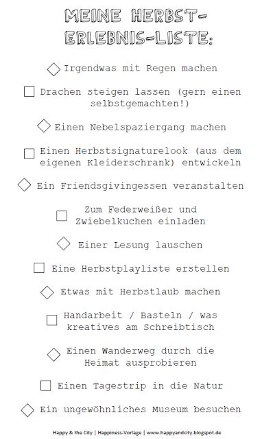 To Do Liste Herbst als gratis Download / kostenlos herunterladen Herbst ...