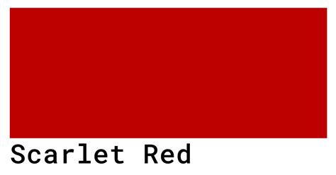 Scarlet Red Color Codes - The Hex, RGB and CMYK Values That You Need