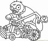 Catapult Zombie Coloring Page  Free Plants Vs Zombies Pages sketch template
