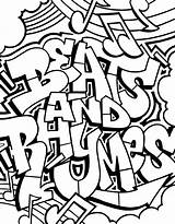 Hip Hop Coloring Book / Kids Graffiti  sketch template