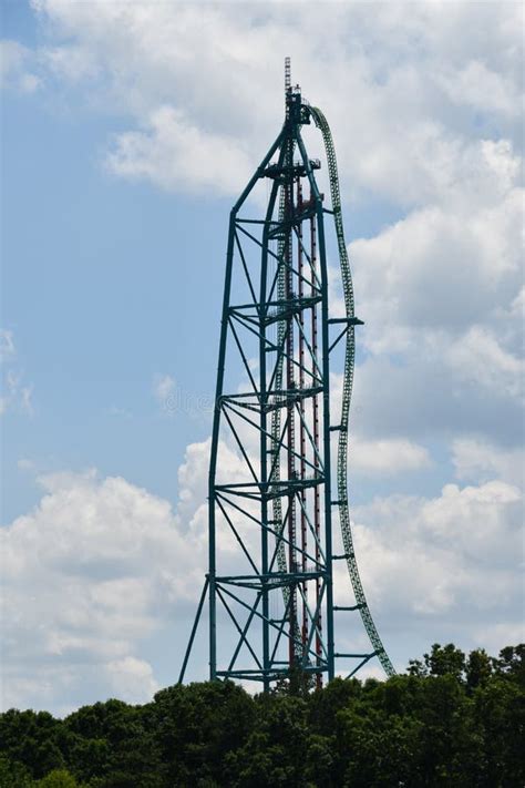 Kingda Ka Roller Coaster at Six Flags Great Adventure in Jackson, New Jersey Editorial Image ...