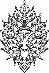 peacock mandala coloring Pages Cozy Cute  sketch template
