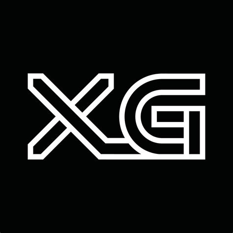 XG Logo monogram with line style negative space 16566625 Vector Art at Vecteezy