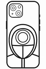Iphone Coloring Page sketch template