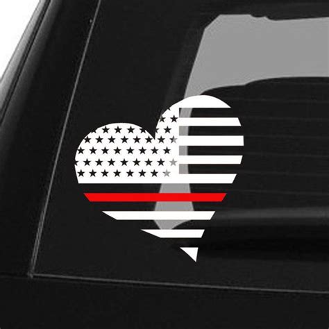 Thin Red Line Decal Back the Red Firefighter Car Decal Yeti | Etsy in ...