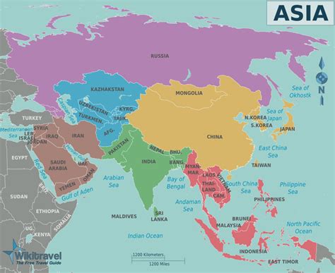Asia Political Map - Full size