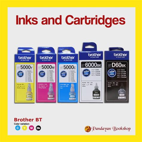 Brother Printer Genuine Ink Refill BT5000 (CMY - 48.8 ml) BT6000 & BTD60 (Bk - 108 ml ) | Shopee ...