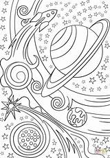 Galaxy Space Coloring Pages sketch template