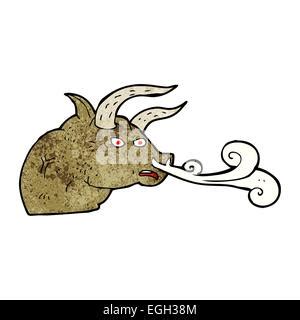 cartoon snorting bull head Stock Vector Image & Art - Alamy