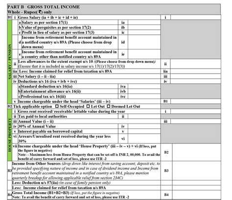 Itr Form For Ay 2023 24 - Printable Forms Free Online