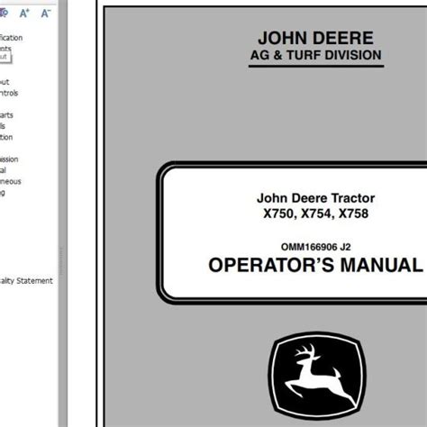 John Deere Tractor X350R Operator's Manual