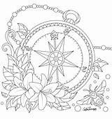 Compass Coloring Pages  Team sketch template